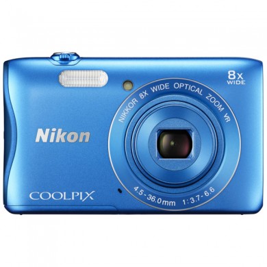 Фотоаппарат Nikon Coolpix S3700 Blue (VNA824E1)